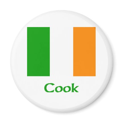 Cook Irish Flag Refrigerator Magnet by NameGame