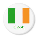 Cook Irish Flag magnets