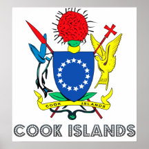 Cook Islands Coat of Arms Posters