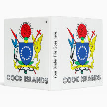 Cook Islands Coat of Arms Vinyl Binders