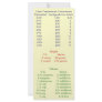 Cookbook Book Marker Rack Card Design