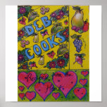 Cookbook Cover Art - Deb Cooks posters