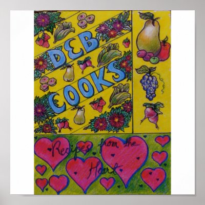 Cookbook Cover Art - Deb Cooks by pmoore
