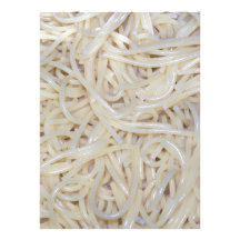 Cooked Spaghetti Noodles Personalized Announcement