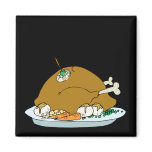 Cooked Turkey Fridge Magnets