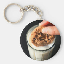 Cookie and a Glass of Milk  Keychain