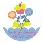 cookie cupcake bouquet baking gift tag stickers stickers