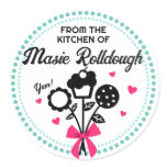 cookie cupcake bouquet baking gift tag stickers 2 stickers