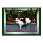 Cookie Loving Cat Personalized Invites