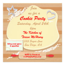 Cookie party invitation