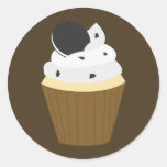Cookie Pie Cupcake Round Stickers