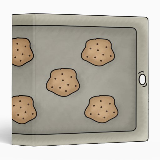 cookie sheet recipe notebook 3 ring binders
