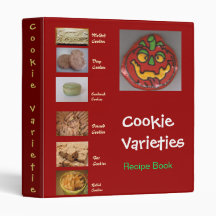 Cookie Varieties 3 Ring Binder