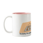 Cookies and Pink Bunny drinking mug