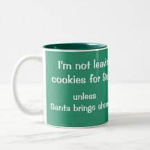 Cookies and Shoes with Santa Coffee Mug
