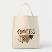 Cookies for Santa Tshirts and Gifts Tote Bags