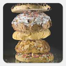Cookies in a stack sticker