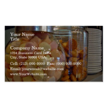 Cookies in jars business card template
