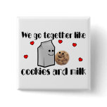 Cookies & Milk Pinback Button