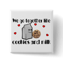 Cookies & Milk Pinback Button