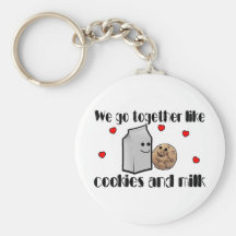 Cookies & Milk Love Key Chain