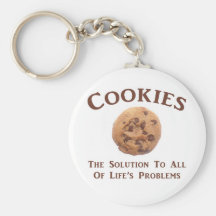 Cookies solve Problems Key Chain