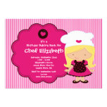 Cooking Baking Birthday Party Invitation