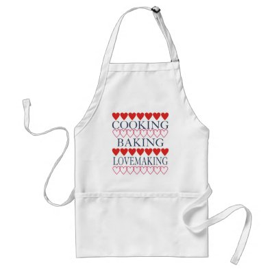 Cooking,Baking,Lovemaking Aprons by brookhouse
