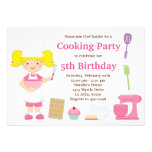 Cooking Birthday Party Invitation