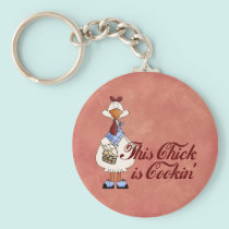 Cooking Chick keychains