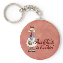 Cooking Chick Key Chain