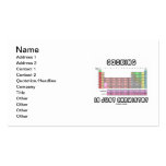 Cooking Is Just Chemistry (Periodic Table) Business Cards
