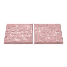 Cooking related word cloud Wall Canvas Art Canvas Print