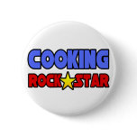 Cooking Rock Star Pinback Button