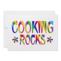 Cooking Rocks Personalized Invitations