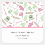 Cooking Themed Address Sticker