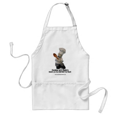 Cooking with Rabbits - Apron by zackrabbit
