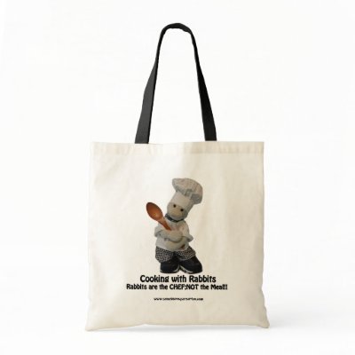 Cooking with Rabbits - Tote Bag by zackrabbit