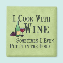 Cooking with Wine magnets