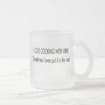 Cooking with Wine Mug mugs