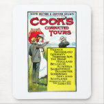 Cook's Conducted Tours Europe Travel Art Mousepad