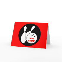 Cool 300 bowling greeting card