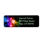 Cool Abstract Colourful Vector Return Address Labels