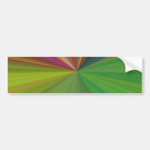 Cool Abstract Rays Bumper Stickers