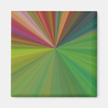Cool Abstract Rays Fridge Magnet