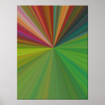 Cool Abstract Rays Poster