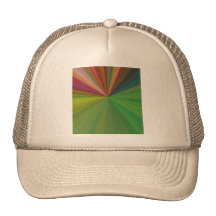 Cool Abstract Rays Trucker Hats