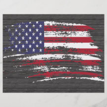 Cool American flag design Personalized Flyer