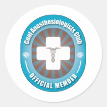 Cool Anesthesiologists Club Sticker