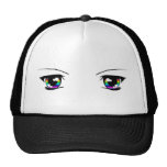 Cool "Anime eyes" Cap for chicks Trucker Hats